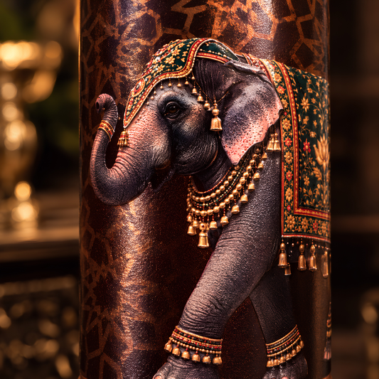 Tamrit CuPro Royal Elephant UV Embossed Copper Bottle 900 ml