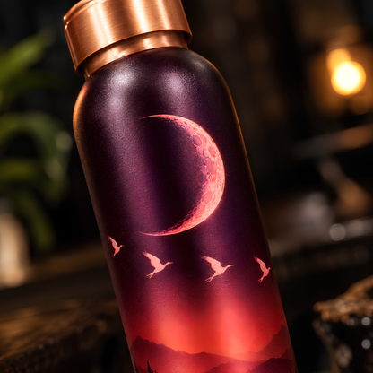Tamrit CuPro Midnight Moon UV Embossed Copper Bottle 900 ml