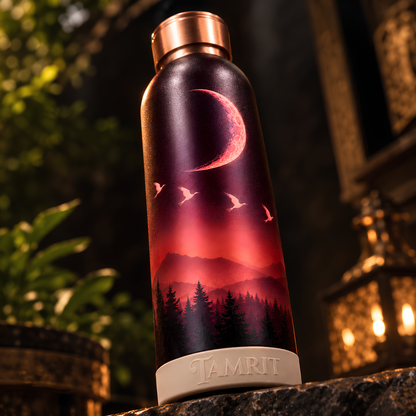 Tamrit CuPro Midnight Moon UV Embossed Copper Bottle 900 ml