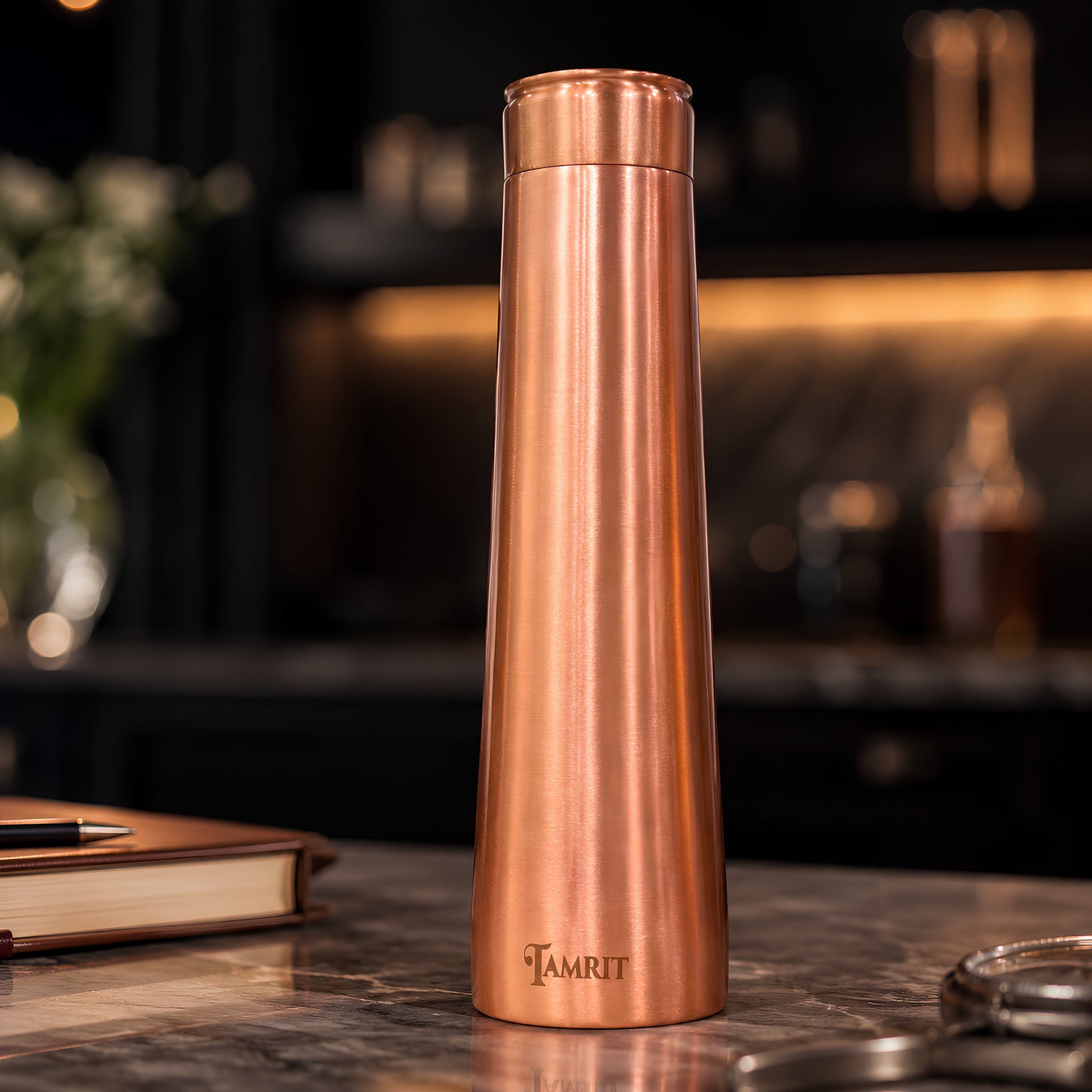 Tamrit CuFit classic matte 1 Litre pure copper water bottle