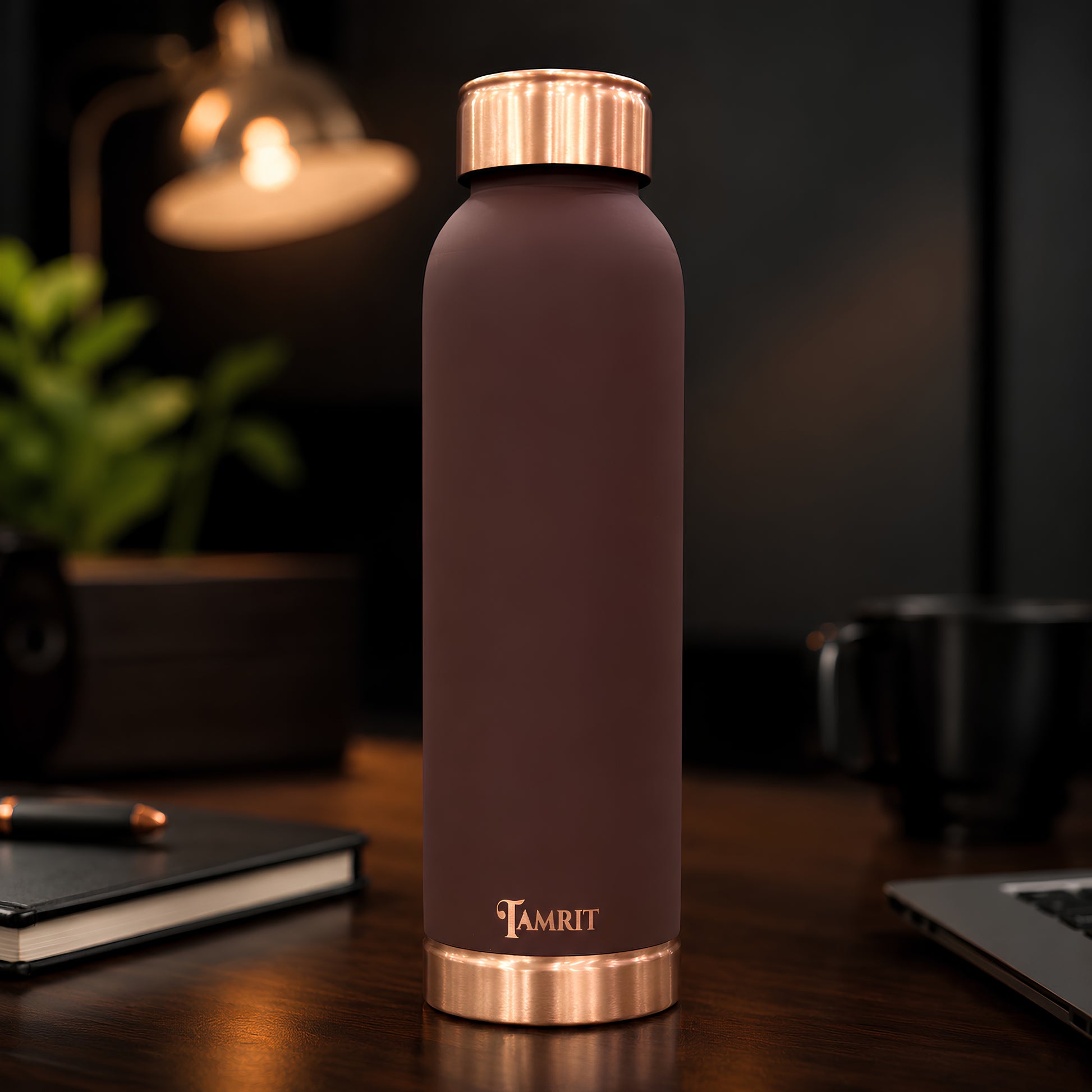 Tamrit CuPro premium brown pure copper water bottle 1 liter