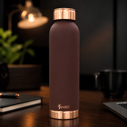 Tamrit CuPro premium brown pure copper water bottle 1 liter