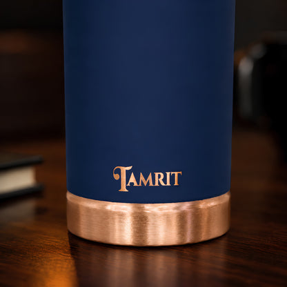 Tamrit CuPro blue copper bottle close-up with copper cap