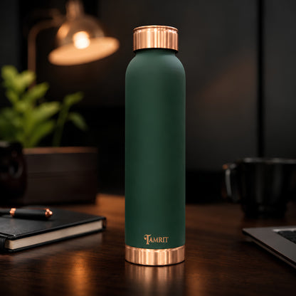 Tamrit CuPro premium green pure copper water bottle 900ml