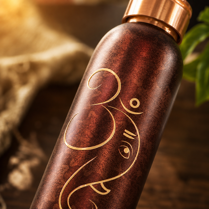 Tamrit CuPro Ganesha UV Embossed Copper Bottle 900 ml